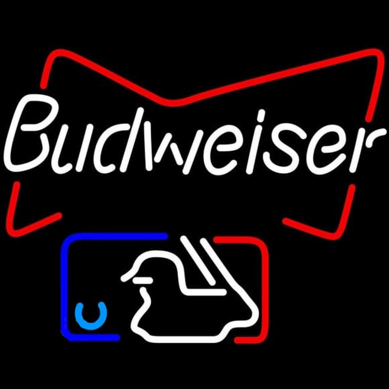 Budweiser Major League Baseball Beer Sign Neon Skilt
