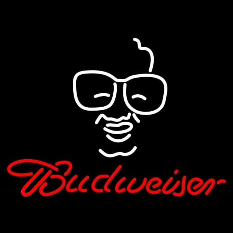 Budweiser Man Logo Neon Skilt