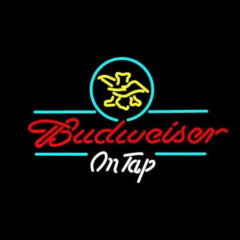 Budweiser On Tap Beer Sign Neon Skilt