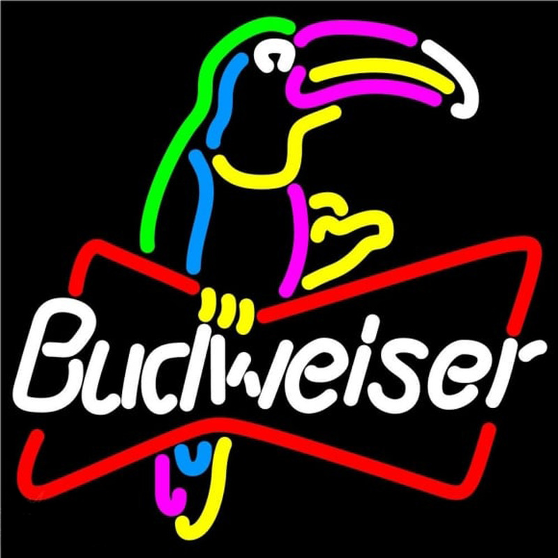 Budweiser Toucan Beer Sign Neon Skilt
