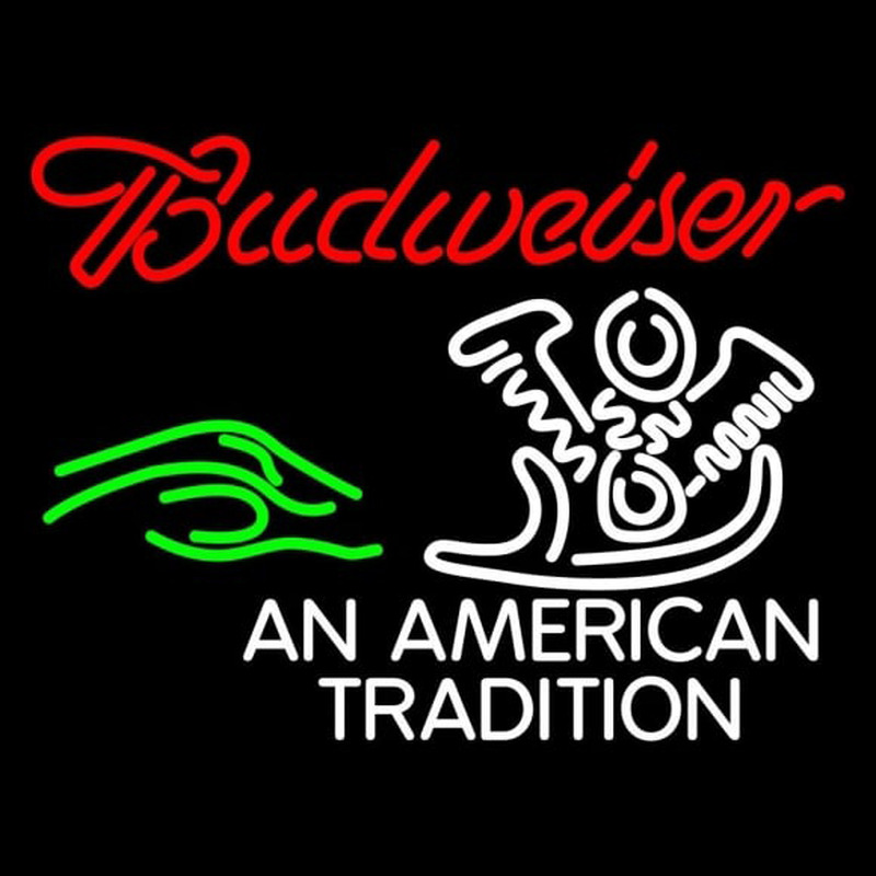 Budweiser Tradition Beer Sign Neon Skilt
