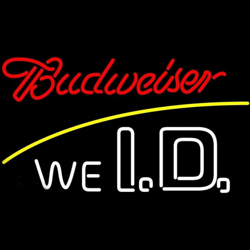 Budweiser We I D Beer Sign Neon Skilt