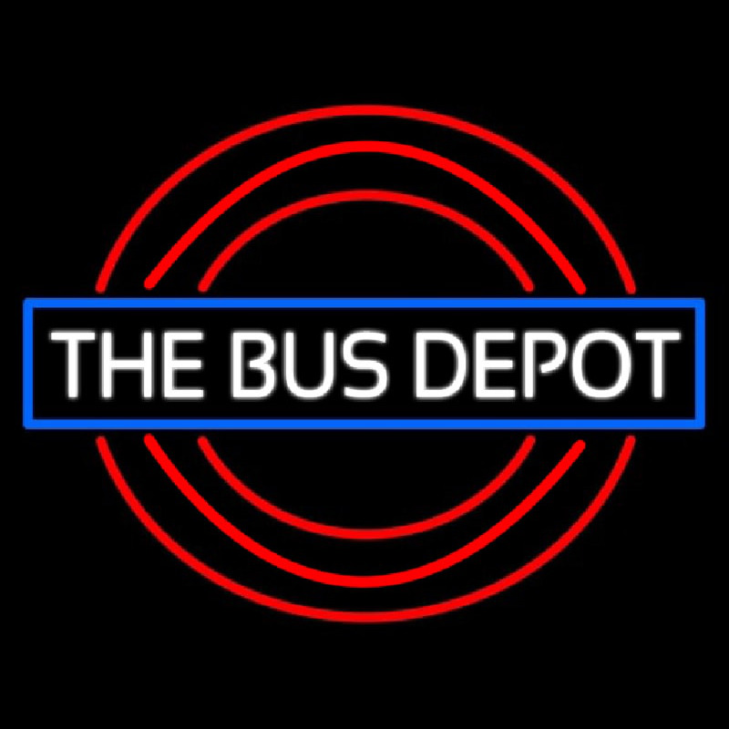 Bus Depot Neon Skilt