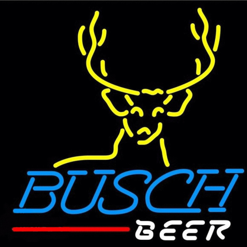Busch Deer Buck Beer Sign Neon Skilt