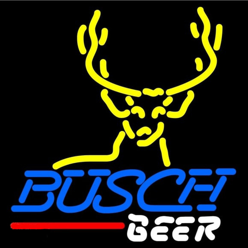 Busch Deer Buck Beer Sign Neon Skilt