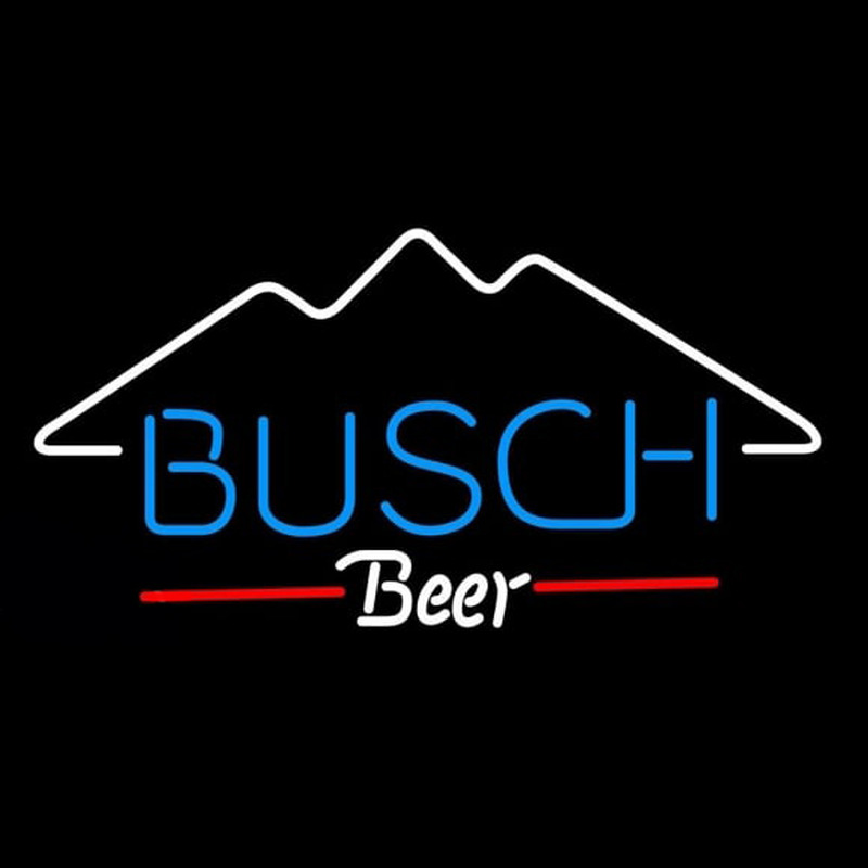 Busch Mountain Beer Sign Neon Skilt