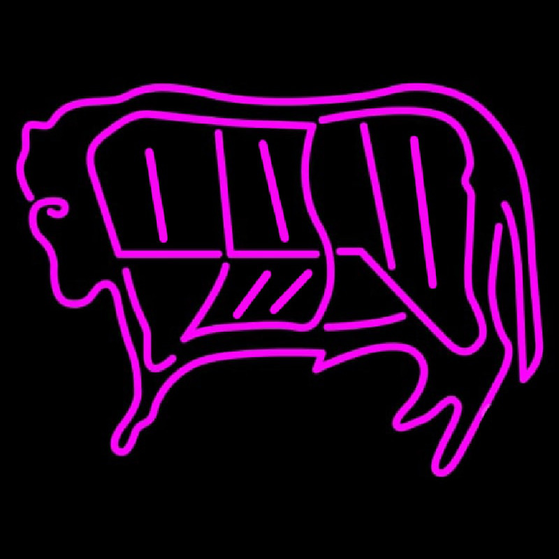 Butcher Logo Neon Skilt