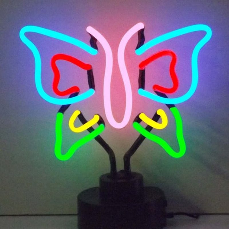 Butterfly Desktop Neon Skilt