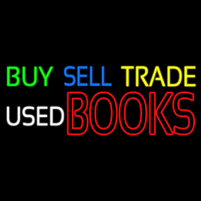 Buy Sell Trade Used Books Neon Skilt