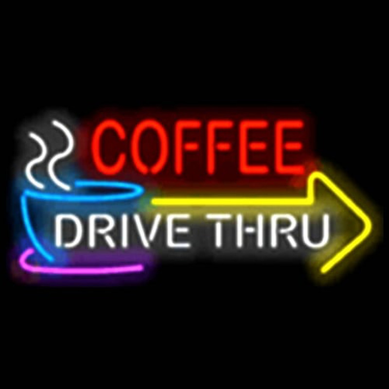 COFFEE DRIVE THRU Neon Skilt