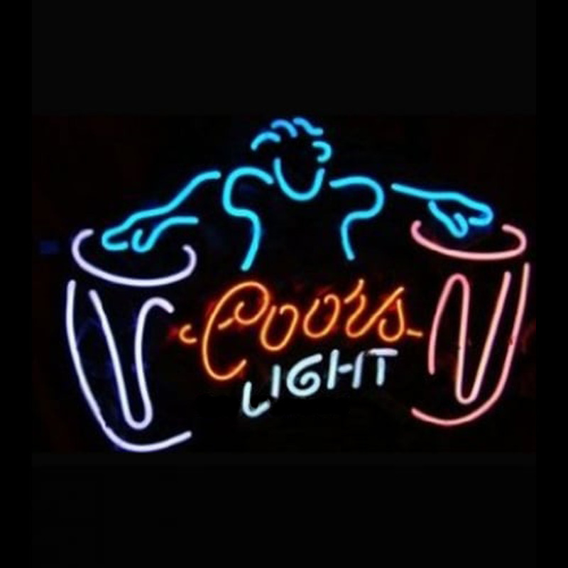 COORS LIGHT DRUM Neon Skilt