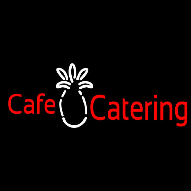 Cafe Catering Neon Skilt