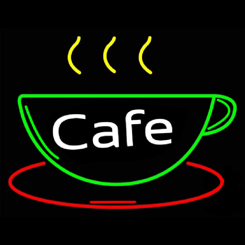 Cafe Cup Neon Skilt