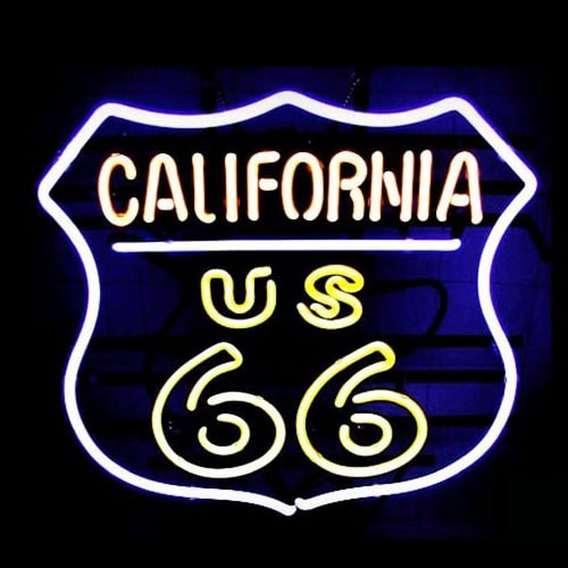California Route 66 Åben Neon Skilt