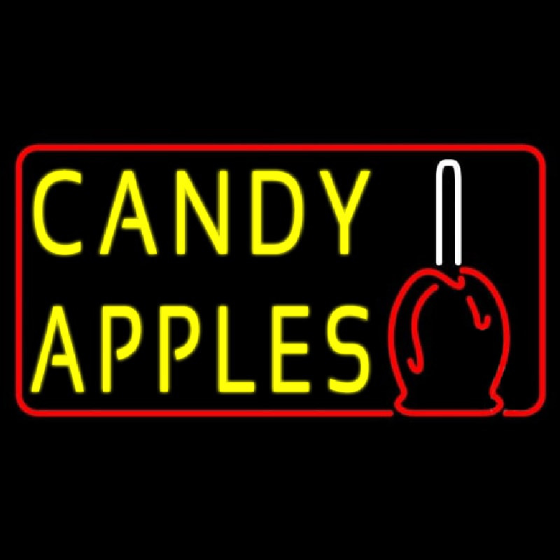 Candy Apples Neon Skilt