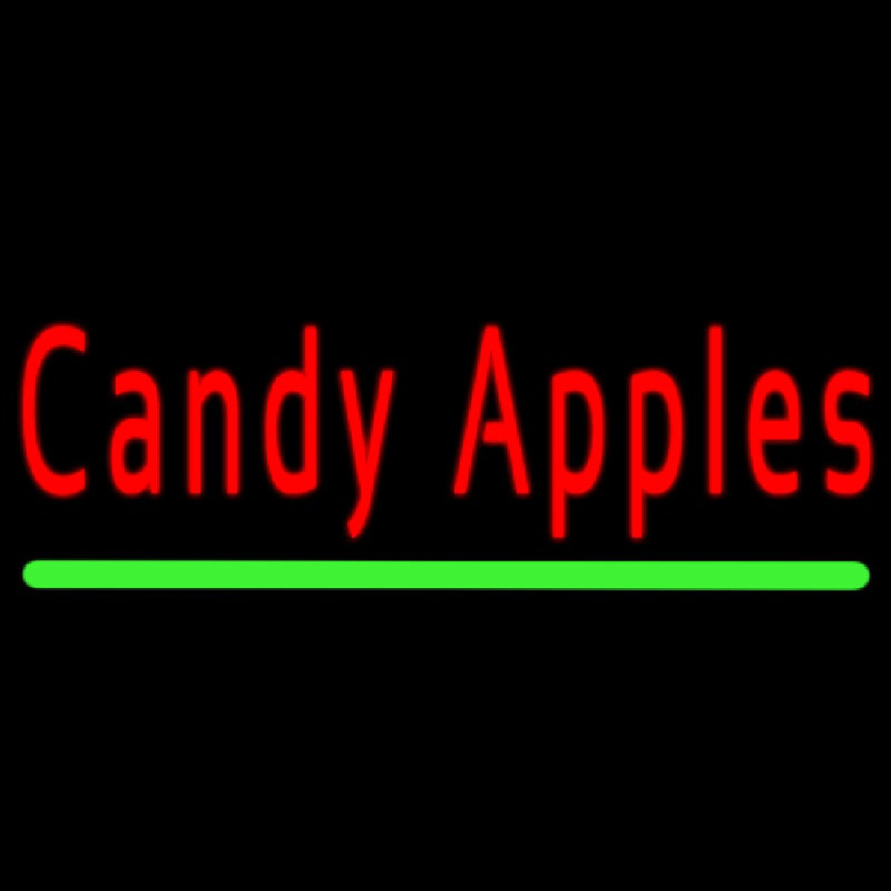 Candy Apples Neon Skilt