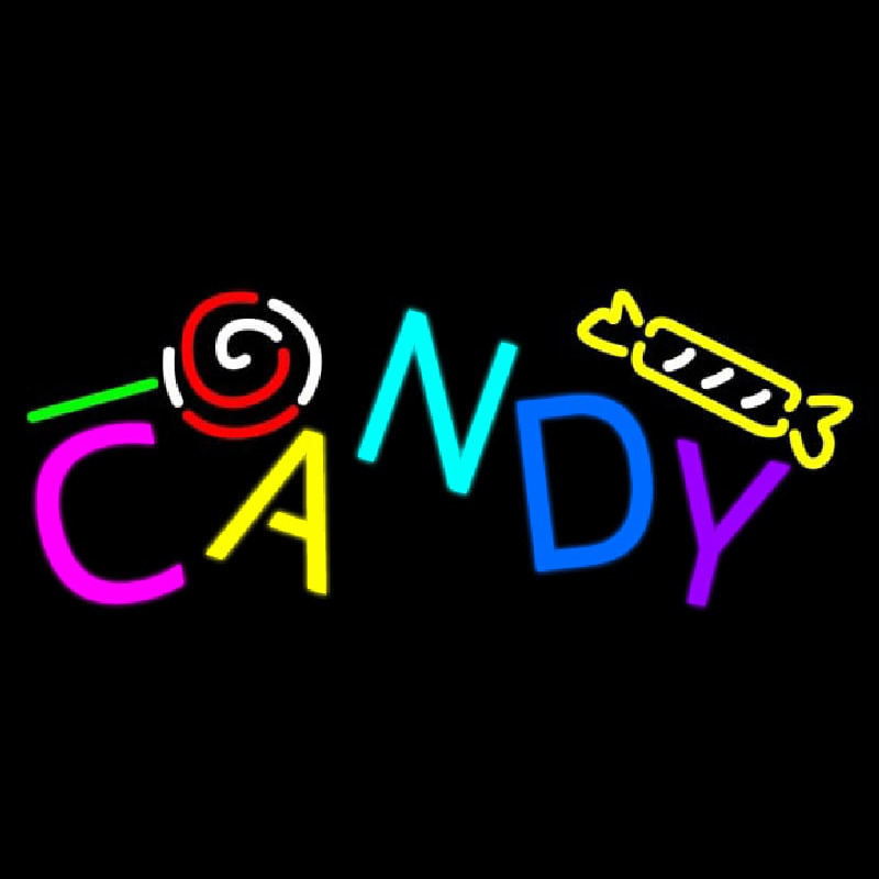 Candy With Toffees Neon Skilt