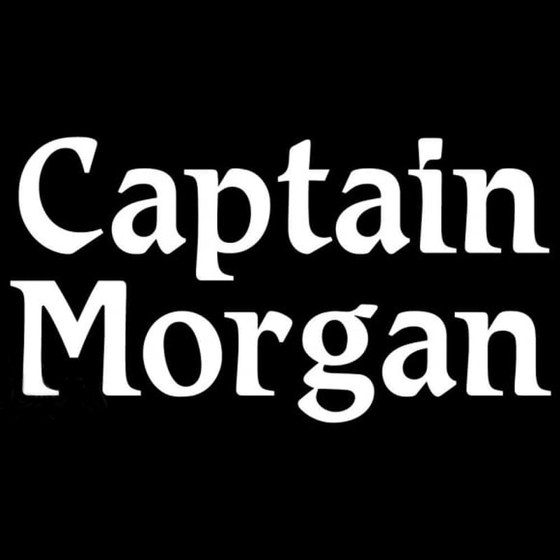 Captain Morgan White Beer Sign Neon Skilt