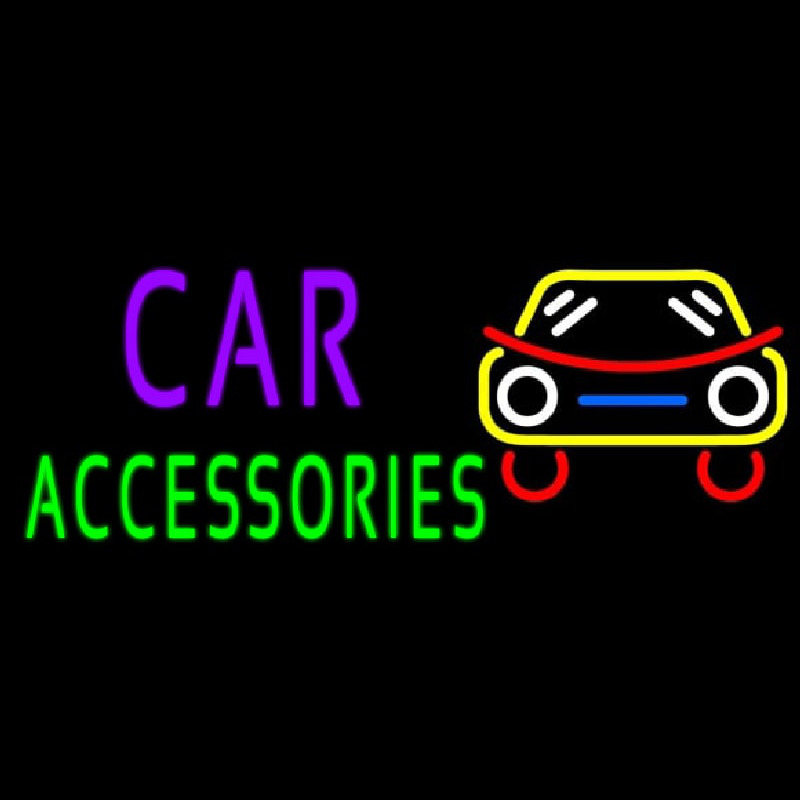 Car Accessories Neon Skilt