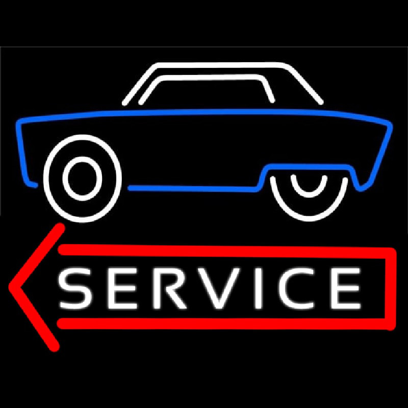 Car Logo Service 1 Neon Skilt