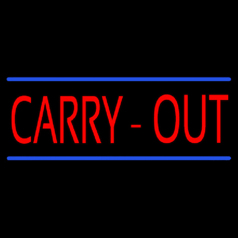 Carry Out Neon Skilt