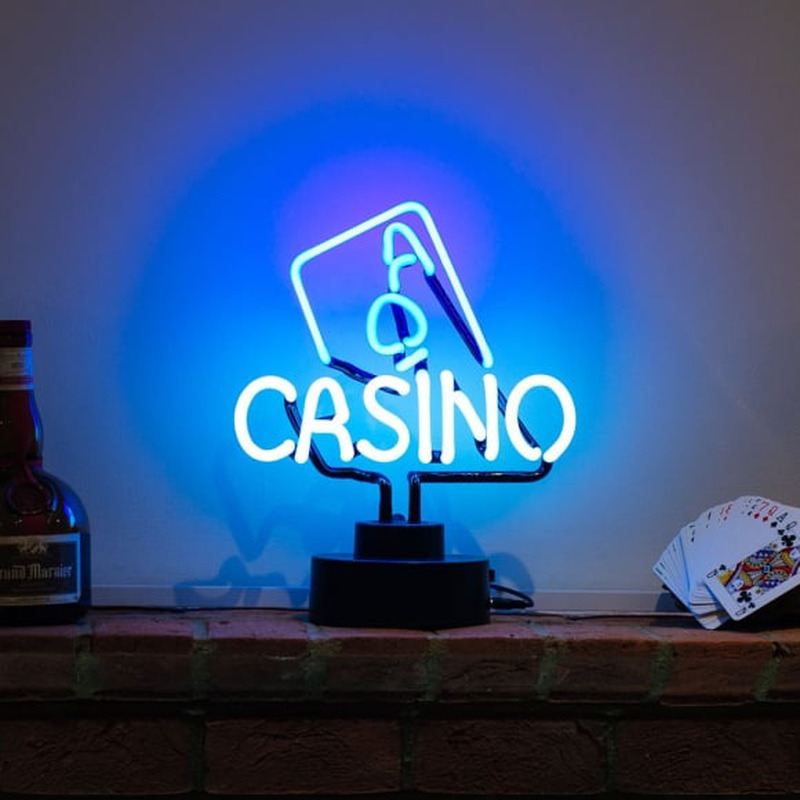 Casino Desktop Neon Skilt