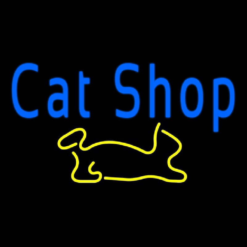 Cat Shop Neon Skilt