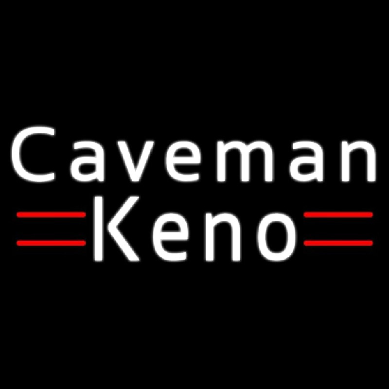 Caveman Keno 1 Neon Skilt