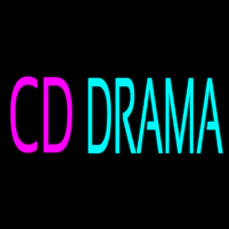 Cd Drama Neon Skilt