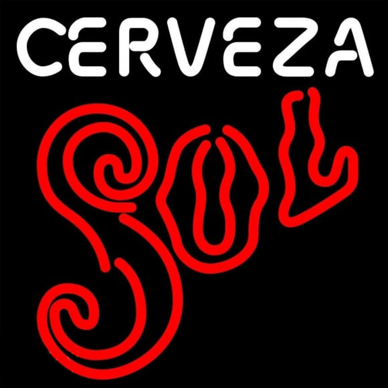 Cerveza Sol Neon Skilt