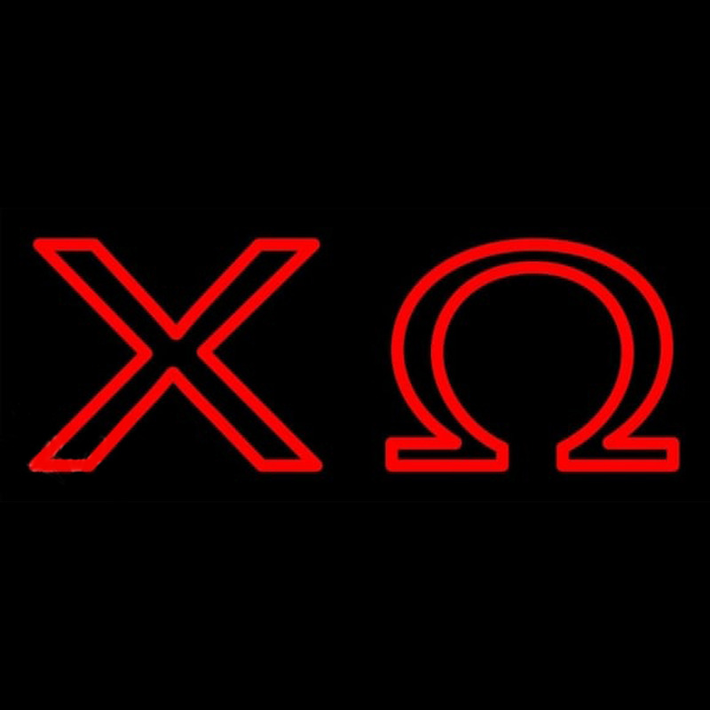 Chi Omega Neon Skilt