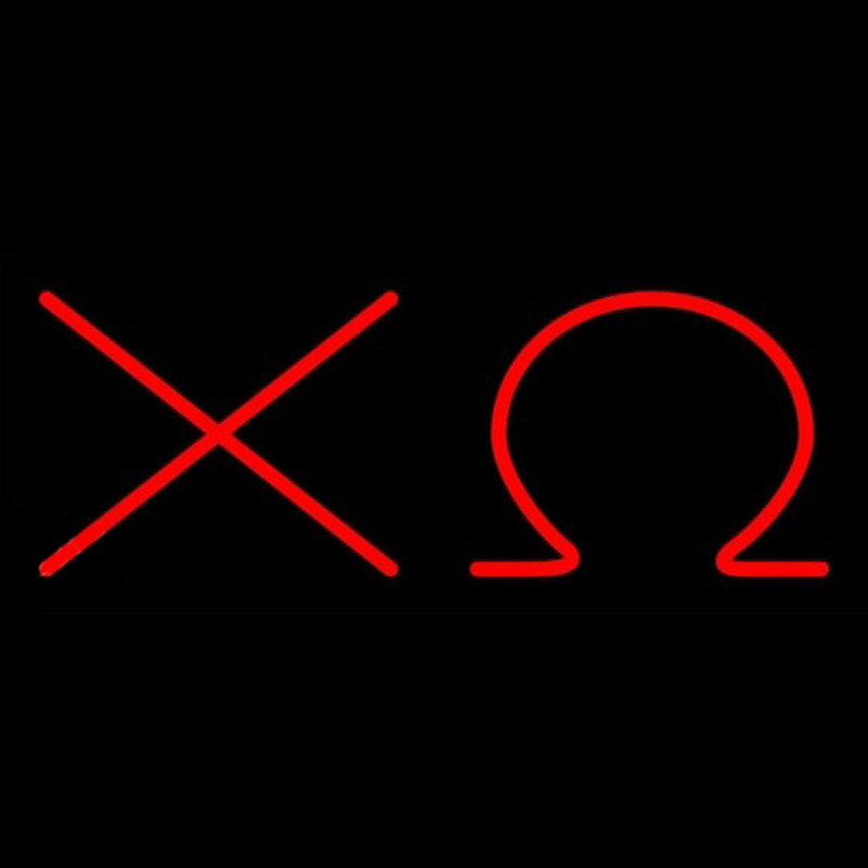 Chi Omega Neon Skilt