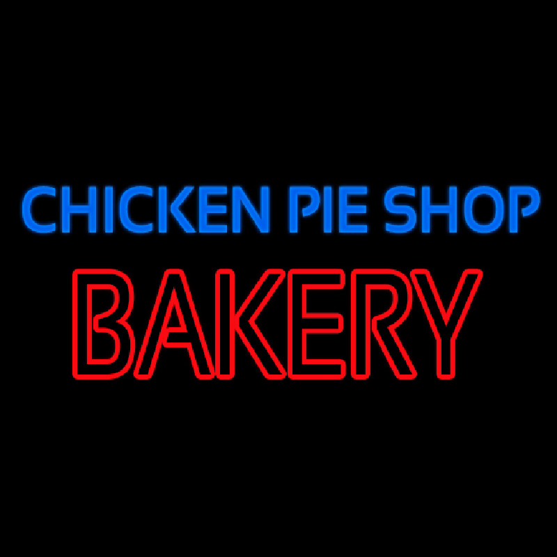 Chicken Pie Shop Bakery Neon Skilt