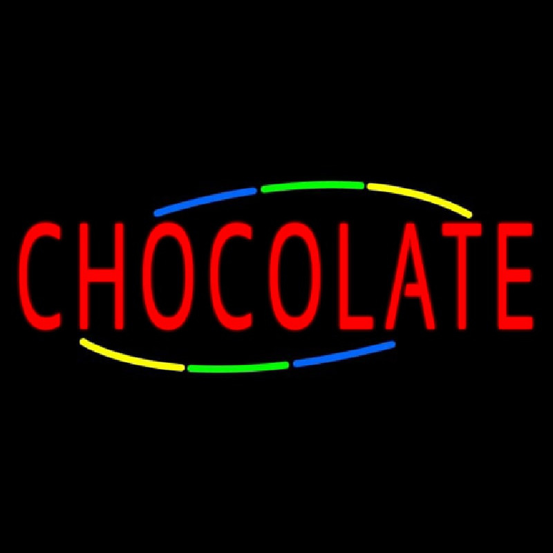 Chocolate Neon Skilt