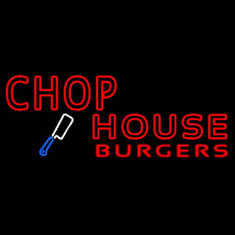 Chophouse Burgers Neon Skilt