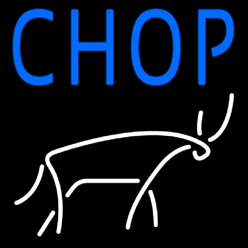 Chophouse With Logo Neon Skilt