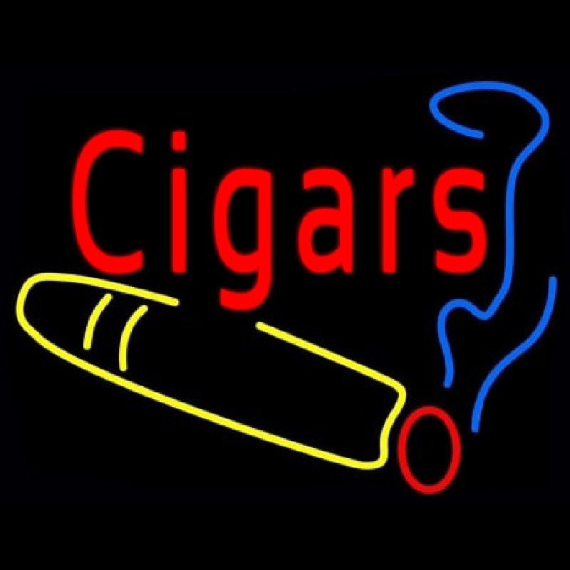 Cigars Logo Neon Skilt