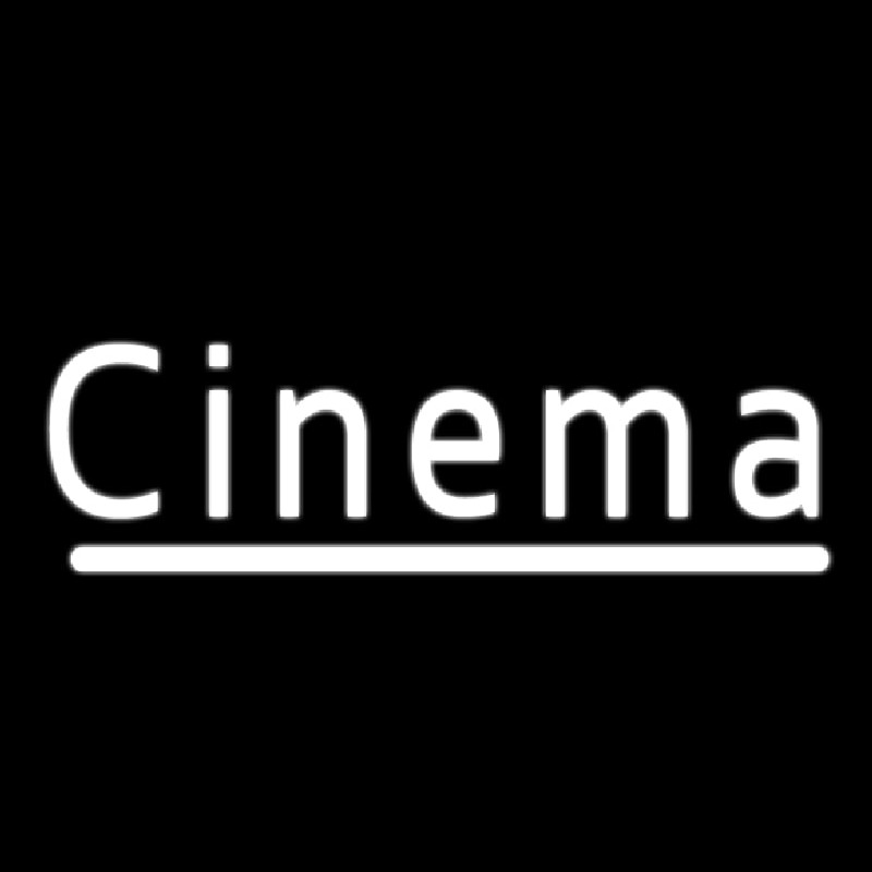 Cinema Cursive Neon Skilt