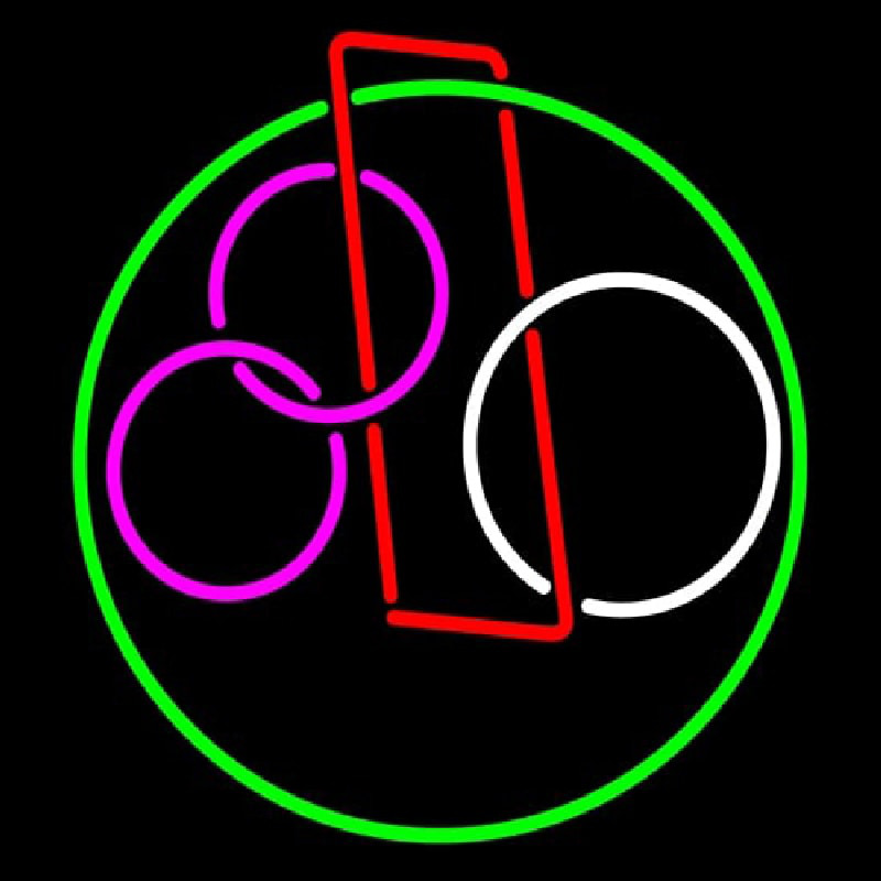 Circles Etc Neon Skilt