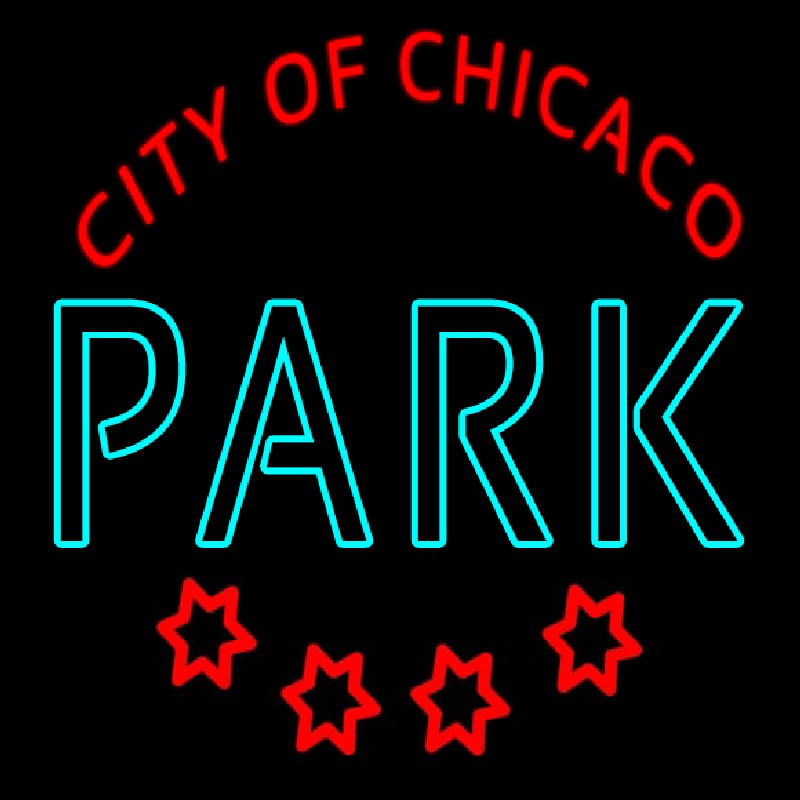 City Of Chicanco Park Neon Skilt