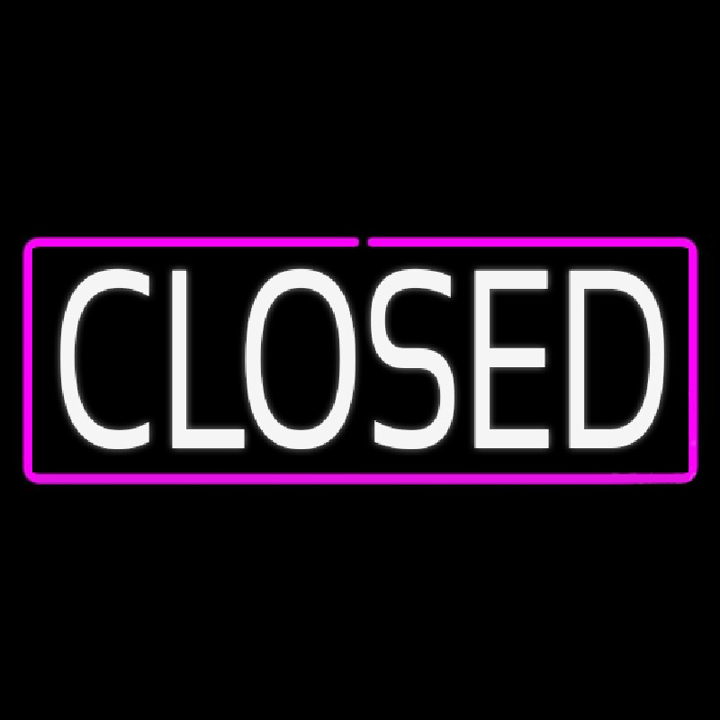 Closed Neon Skilt