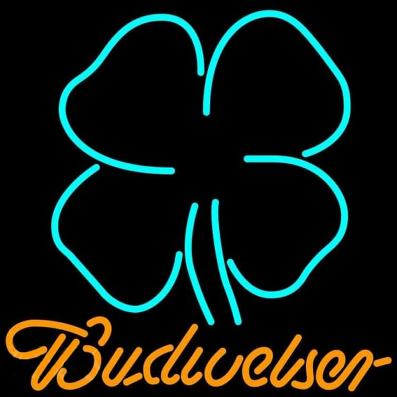 Clover Budweiser Beer Sign Neon Skilt