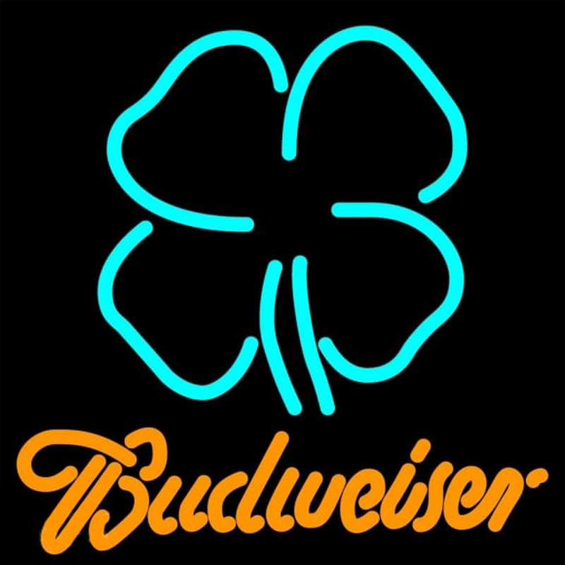 Clover Budweiser Beer Sign Neon Skilt