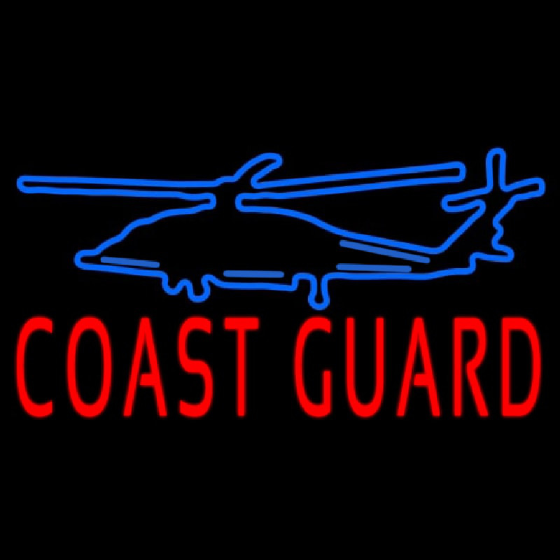 Coast Guard Neon Skilt