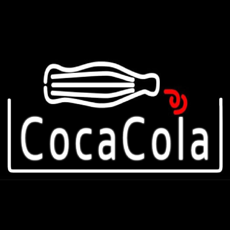Coca Cola Coke Bottle Soda Neon Skilt