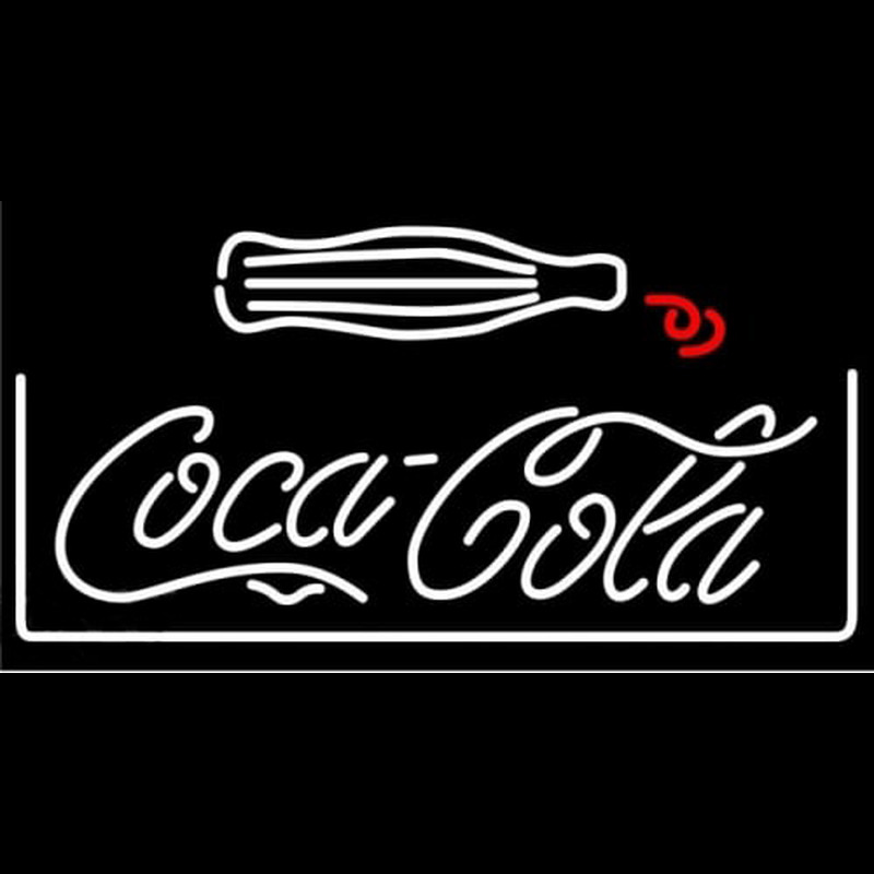 Coca Cola Coke Bottle Soda Pop Pub Game Room Neon Skilt