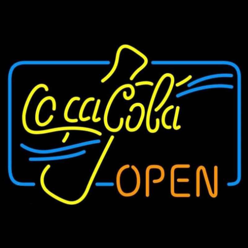 Coca Cola Open Neon Skilt