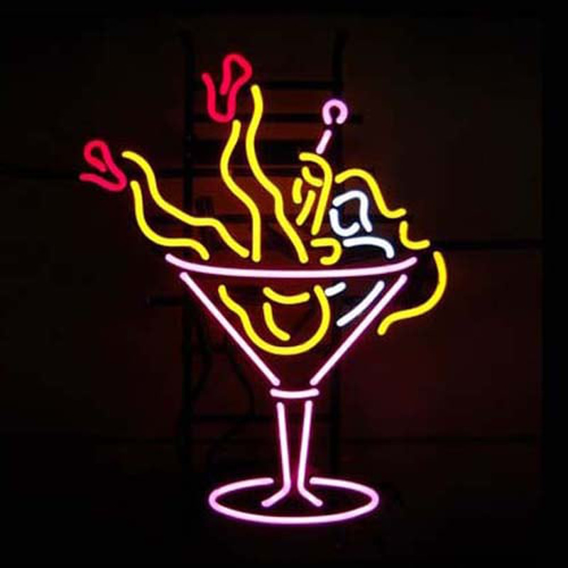 Cocktail Øl Bar Åben Neon Skilt