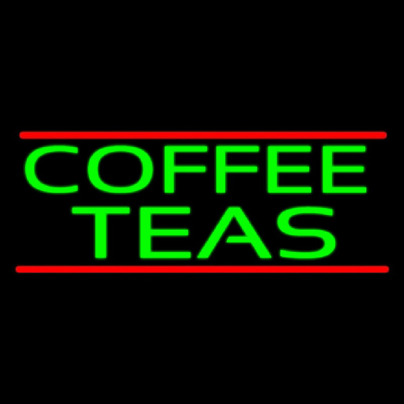 Coffee Teas Neon Skilt