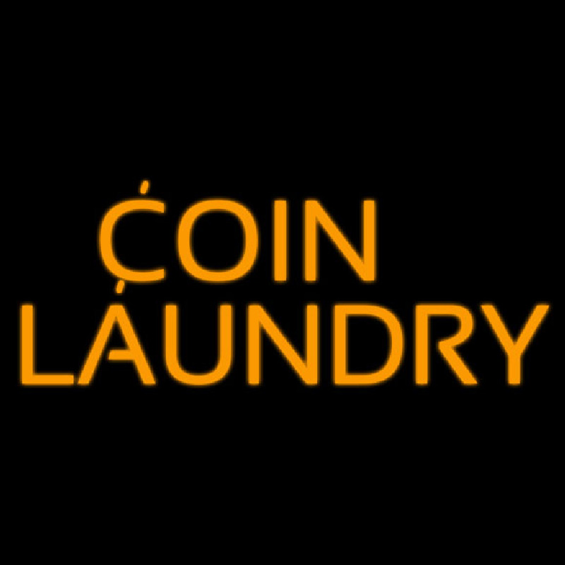 Coin Laundry Neon Skilt